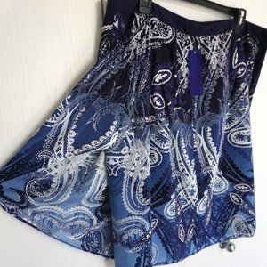 Peter Nygard paisley wrap skirt 14